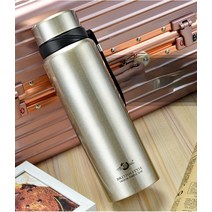 보온 보냉 주전자 병 병 병 1500 1800ml 이중 벽 스테인레스 스틸 절연 진공 플라스크 drinkware 컵 열 머그잔 물병, 금, 1000ml