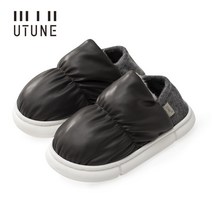 등산 방한부츠 아웃도어 UTUNE 토스트 여성 슬리퍼 Anti-slip 실내 신발 플러시 방수 뒤꿈치 슬리퍼 산