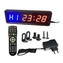 복싱타임벨 복싱타이머 주싯수 크로스핏 Gym Timer LED Workout Clock Count Down/Up Ultra-Clear Digital, 01 -2-EU