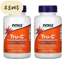 아세로라 분말 비타민C Tru-C 60개입 2개 [미국 직배송]