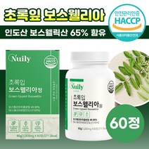 식약처 HACCP 인증 초록잎 보스웰리아 보스웰릭산 정 뉴질랜드산 관절 연골 무릎 골절 뼈 튼튼 에좋은 영양제 보수엘리아 보수웰리아 보스웰리스 보스윌리아, 60정X2통(2개월분)+굿즈앤라이프 사은품, 2개