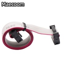3D프린터 관련 부품 용품 2pcs 10 p 리본 케이블 50cm IDC10 플랫 핀 데이터 와이어 LCD 2004 12864 연장 R, 01 10cm