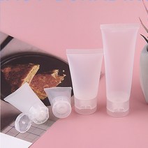 여행 캠핑용 튜브공병 15ml 튜브용기 샘플공병 화장품 소분용기 휴대용 스킨 크림 로션 리필통 다용도 샴푸 세제 반투명공병, 반투명(화이트)