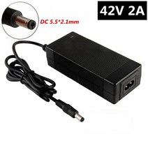 36V 2A 전기 자전거 리튬 배터리 충전기 42V 샤오미 M365 스쿠터 호버 보드 균형 휠, EU, DC 5.5x2.1