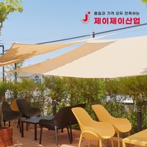 제이제이 유로피안 삼각 사각 선쉐이드 차광막 차양막 차광망 그늘막, 유로피안 삼각3x3x3m 샌드베이지