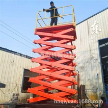 전동식 유압 상승 고가 고소 작업대 리프트 안전 바 비계 작업, F.1톤 10m 작업대 + 1개