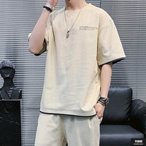 가바바 남성 빅사이즈 트레이닝복 세트 데일리로 편하게 입는 여름 트레이닝복 세트 G51773