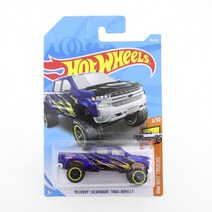 핫휠 자동차 미니카 다이캐스트2020-151 오리지널 핫 휠 미니 합금 쿠페 19 쉐비 실버라도 트레일 보스 LT, 02 2019-83