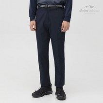 스타일에스 남성 빅사이즈 배색 벨트 작업복 골프 등산 바지 봄 가을 긴바지