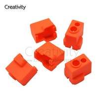3d 프린터 부품 히팅 블록 실리콘 양말 빨간 도마뱀 k1/V5Volcano Hotend Ender3 고온 핫 엔드 키트와 호환 가능, 02 10PCS