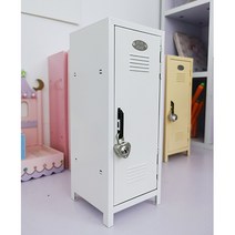 관물대 철재 캐비넷 락커 장 개인 미니 사물함 철제 화장품 보관함 케비닛 관물함 라커, 화이트