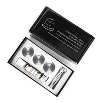 pixie citiz essenza 커피 캡슐 네스프레소 리필 가능 커피 브래킷 재사용 가능한 커피 필터 tamper set for 에스프레소 카페, 3 캡 1 탬퍼, 협력사