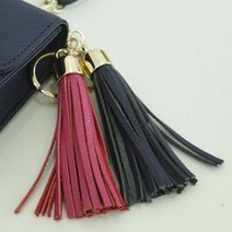 아멜리 소가죽 태슬장식 테슬 키링 가방장식 가방악세사리 태슬참장식 테슬키홀더