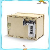 어린이 과학키트 미니 비밀금고 나무금고 만들기, 단품