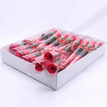 [지앤지]한송이 장미꽃 비누꽃 어버이날 생일 꽃다발 졸업식 로즈데이 카네이션 조화 어린이집 100송이, ★PL527퍼플
