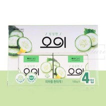 세숫비누 세안비누 동산 바디비누 세수비누 다용도비누 4개입 오이비누 싱싱한 778EA, 본품