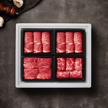 고성축산농협 명절 후 배송고성축협한우 1++(7)등급 구이 선물세트 2kg(등심2팩안심1팩채끝1팩) -인증