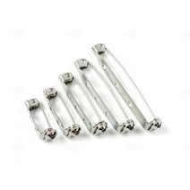 브로치 핀 21mm 일자 뱃지핀 액세서리 만들기 이름표 부토니에 옷핀