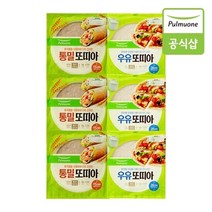 풀무원 [G]풀무원 또띠아 2종 6봉 골라담기(통밀/우유), 02.통밀 또띠아 (6개입) 6봉 총 36개