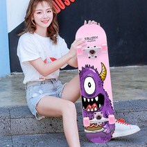 스케이트보드 입문 숏 초보자 캐릭터 20종, 9. 핑크 몬스터
