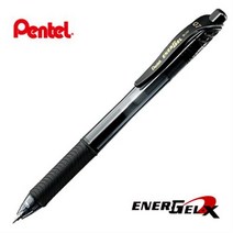Pentel ENER GEL X 펜텔 에너겔 엑스 메탈포인트 0.7 (BL107), 흑색