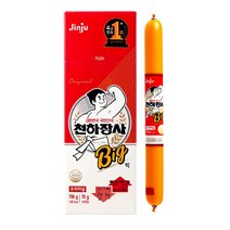 진주 천하장사 오리지날 소시지 빅 700gx2개 무료배송/상온 체다치즈 DHA EPA 발색제 보존료 2무 트랜스지방 아이들 사무실 간식, 2곽, 700g