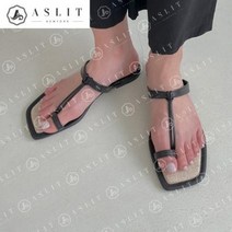 [바보사랑] 엄지 쪼리 매듭 T 스트랩 린넨 여자 여름 슬리퍼