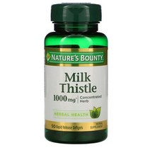 네이쳐스바운티 밀크시슬 1000mg 래피드 릴리즈 소프트젤, 50개입, 1개, 50정