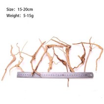 나무 가지 수족관 장식 어항 맹그로브 유목 드리프트 우드 물고기 탱크 자연 줄기 식물 장식 황금 숲, 15-20cm branch, CHINA