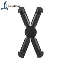 전동킥보드 부품 수리 호환 xiaomi m365 용 조정 가능한 스쿠터 전화 홀더 ninebot es1 es2 es4 max g30 전기 스쿠터 용 1s pro 2 전화 마운트, 블랙