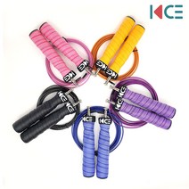 KCE 와이어줄넘기 크로스핏줄넘기 선수용 스피드 복싱 다이어트 쌩쌩이 줄넘기, 다크블랙