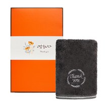송월타월 땡큐 기프트 1매 세트 감사A 기념수건 답례품, 골고루(랜덤)