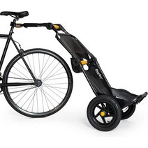 Burley Design 벌리 트래보이 컴팩트 폴딩 카고 바이크 트레일러, Black