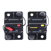 음향 사운드 12-42V DC 자동 방수 회로 차단기 30A 40A 50A 60A 80A 100A 300A AMP 퓨즈 리셋 자, red button_300A