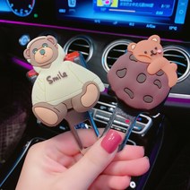 안전벨트 연장클립 캐릭터 자동차벨트연장 임산부 안전벨트교체 1세트(2개), A타입-클립후드쿠키곰