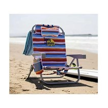 Tommy Bahama 백팩 비치 체어-뉴 2022 디자인-5포지션 클래식 레이 플랫 보냉 쿨러 타월 바-수납 파우치 알루미늄 열대 일몰