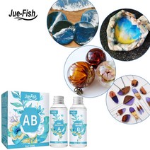 견고한 투명 1:1 에폭시 수지 접착제 고접착 크리스탈 경화제 DIY 쥬얼리 액세서리 제작 2 병 AB, 한개옵션0