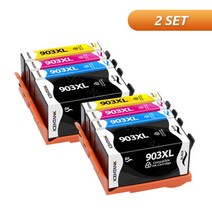 Ice htank 903XL HP 903xl 잉크 카트리지 호환 hp 오피스젯 프로 6950 프린터, 한개옵션1, 02 903xl 2 Set