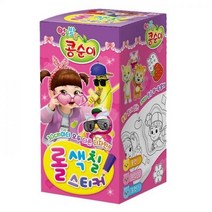 엉뚱발랄 콩순이 롤색칠스티커 콩콩이 미니스티커 색칠공부 컬러링북, 상세페이지 참조, 상세페이지 참조
