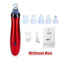 뷰티디바이스Blackhead Remover Vacuum Suction Face Pimple Acne Comedone Extractor Facial Pores Cleane, [04] WHITE, 04 WHITE