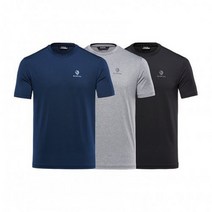 BLACKYAK [블랙야크] 남여공용 기능성 라운드 3 팩 반팔티셔츠 B트리플라운드S 1BYTSM1901