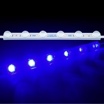 24V용 렌즈형 5050 3칩 LED바 6구모듈 블루LED - (1개가격)24V 3구모듈 LED모듈 렌즈형모듈 간판LED바 인테리어LED, 본상품