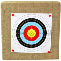 양궁 표적지 과녁판 양궁 보우 사격 포함 점수판 연습, 60cmx60cmx7cm
