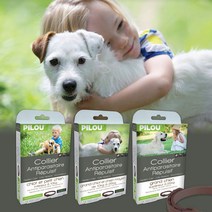 필루 스팟온 천연 외부기생충 목걸이 소형 중형 대형 반려견용, 소형견용