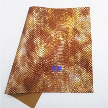 인조가죽원단 레자원단 Glitterwishcome 활용 금속 뱀 가죽 합성 인조 시트, 9.9