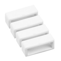 우레탄시계줄 호환 실리콘 고무 시계 밴드 액세서리 홀더 로커 4 개 화이트 블랙 12 30mm 스트랩 루프 링