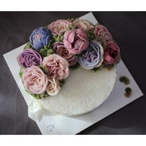 [대전앙금플라워]꽃담케이크 대전앙금플라워떡케이크 - 4호 크레센트형 (생신떡케이크 생일케이크 환갑케이크 칠순케이크 팔순케이크 결혼기념일케이크 프로포즈케이크), 단호박