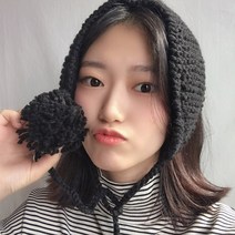 미모양 귀여운 귀마개 니트 양털 귀도리