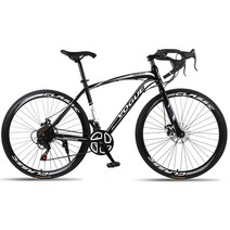 픽시자전거 스피드경주 로드바이크 기어변속 FixieBike2426inch남녀식 자전거 솔리드타이어 전기일체휠 마운틴바이크, T35-24스피드 40칼자루-블랙 공기충전 타이어