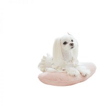 로띠에 하울라이트 강아지방석 애견쿠션 헤링본핑크